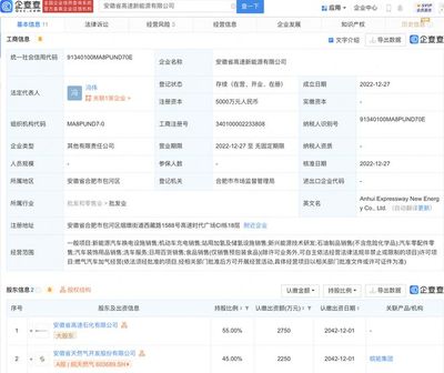 皖天然氣跨界拓展，新公司進(jìn)軍新能源汽車充電市場(chǎng)